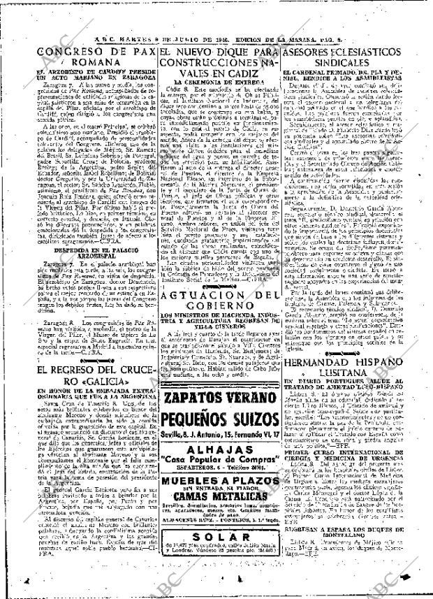 ABC MADRID 09-07-1946 página 8