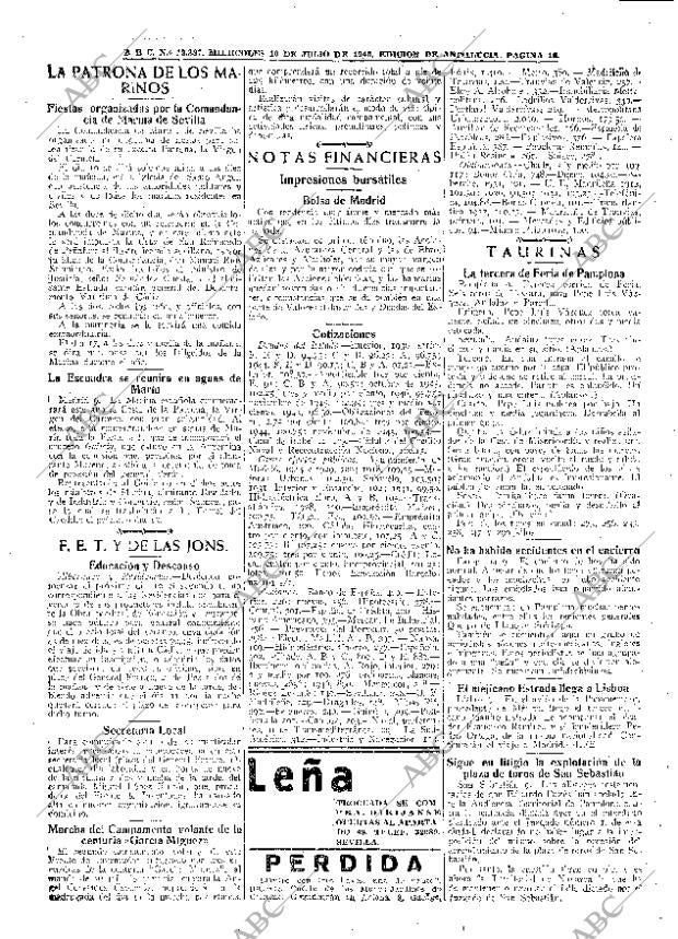 ABC SEVILLA 10-07-1946 página 16