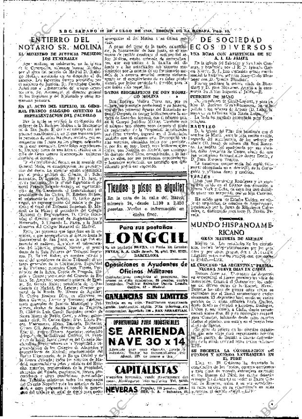 ABC MADRID 13-07-1946 página 10