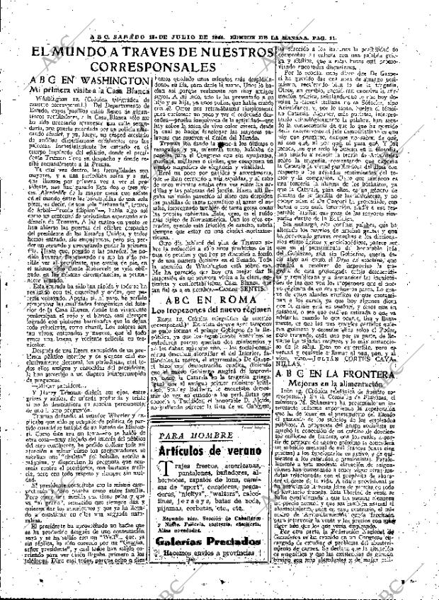 ABC MADRID 13-07-1946 página 11