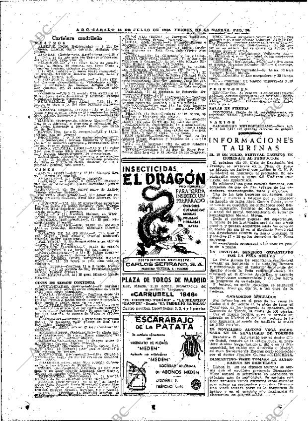 ABC MADRID 13-07-1946 página 20