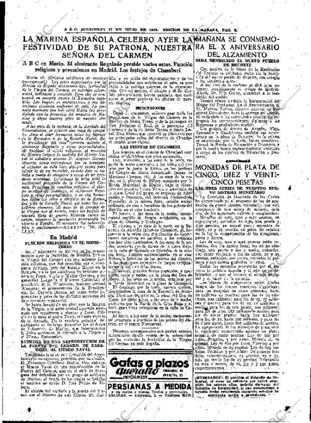 ABC MADRID 17-07-1946 página 9