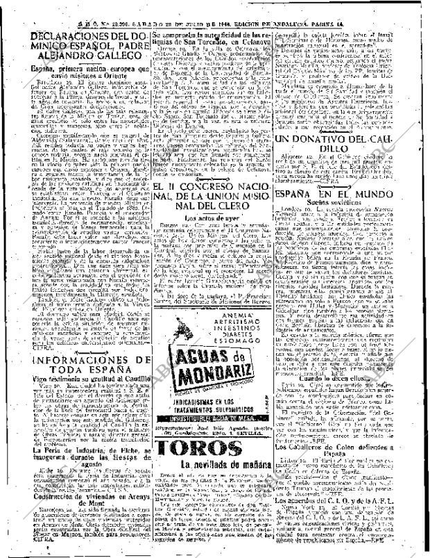 ABC SEVILLA 20-07-1946 página 14