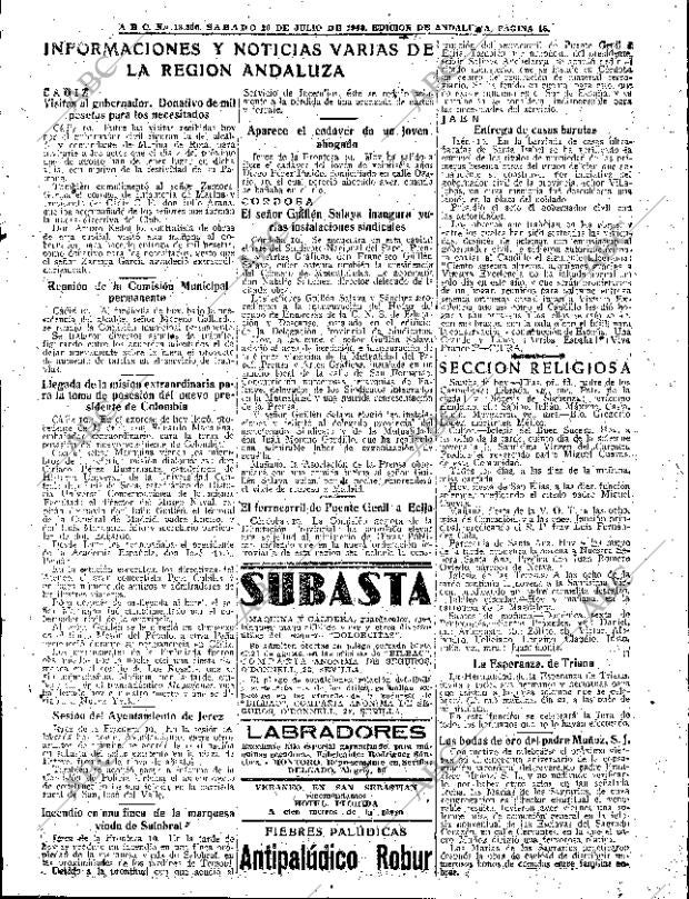 ABC SEVILLA 20-07-1946 página 15