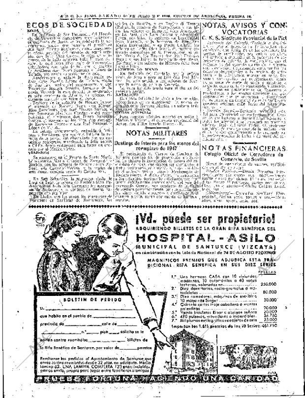 ABC SEVILLA 20-07-1946 página 16