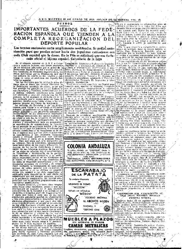 ABC MADRID 23-07-1946 página 19