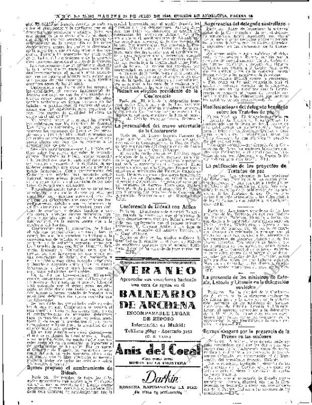 ABC SEVILLA 30-07-1946 página 16
