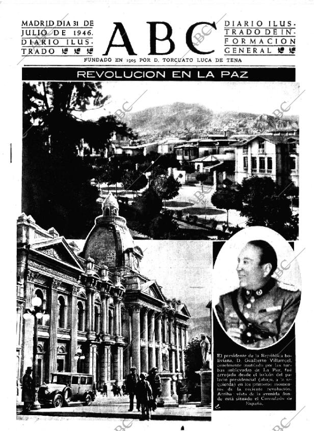 ABC MADRID 31-07-1946 página 1