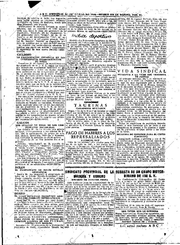 ABC MADRID 31-07-1946 página 21