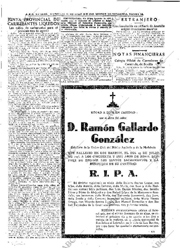 ABC SEVILLA 31-07-1946 página 14