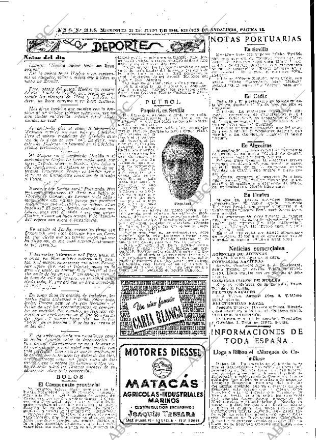 ABC SEVILLA 31-07-1946 página 15