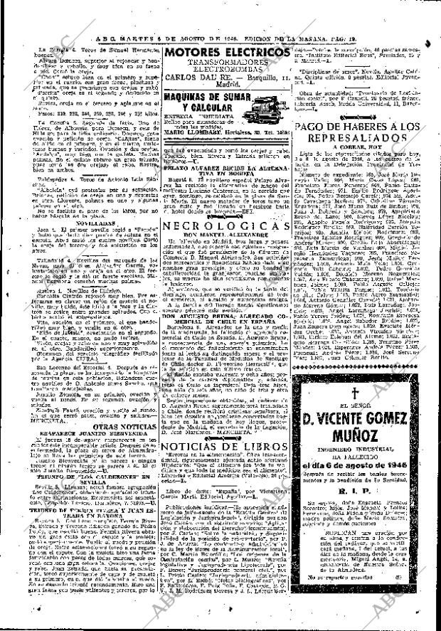 ABC MADRID 06-08-1946 página 19