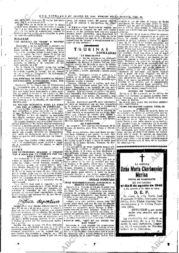 ABC MADRID 09-08-1946 página 21