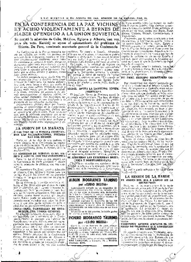 ABC MADRID 13-08-1946 página 11