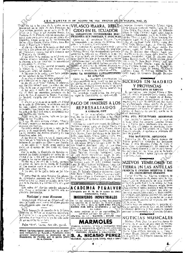 ABC MADRID 13-08-1946 página 16