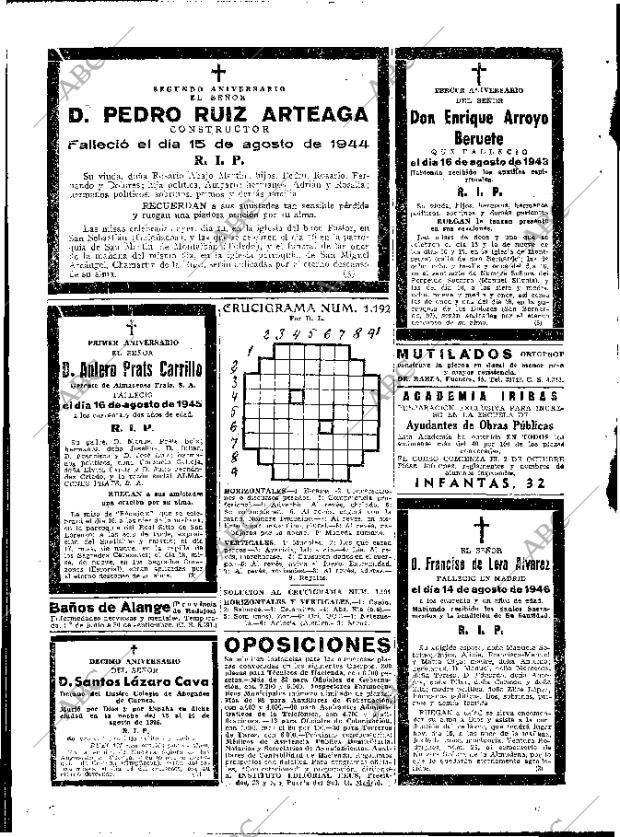 ABC MADRID 15-08-1946 página 2