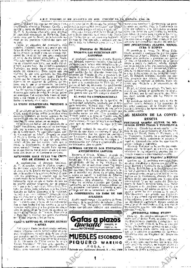 ABC MADRID 16-08-1946 página 12