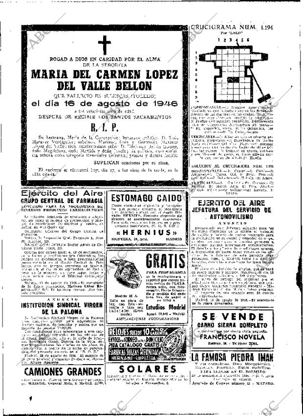 ABC MADRID 17-08-1946 página 2