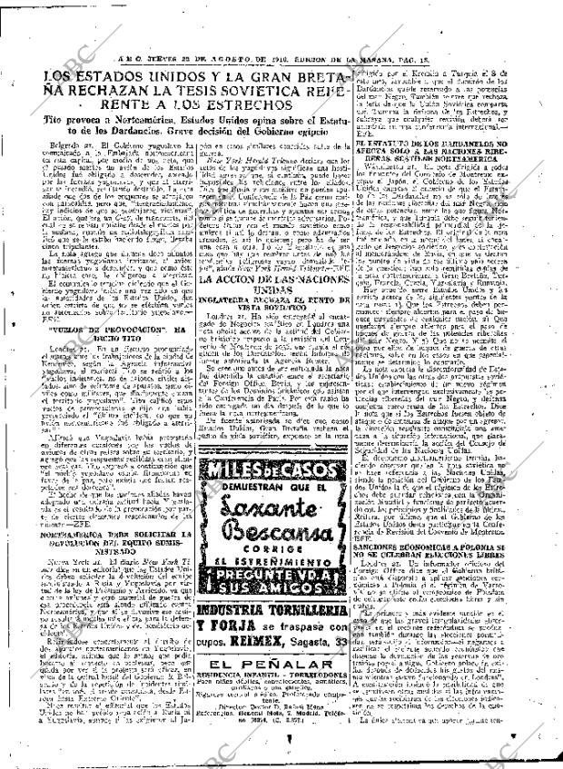 ABC MADRID 22-08-1946 página 13