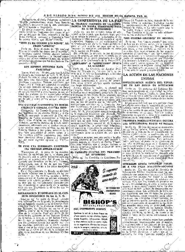 ABC MADRID 24-08-1946 página 10