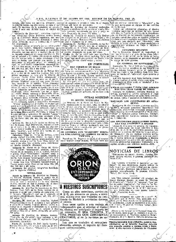 ABC MADRID 27-08-1946 página 19