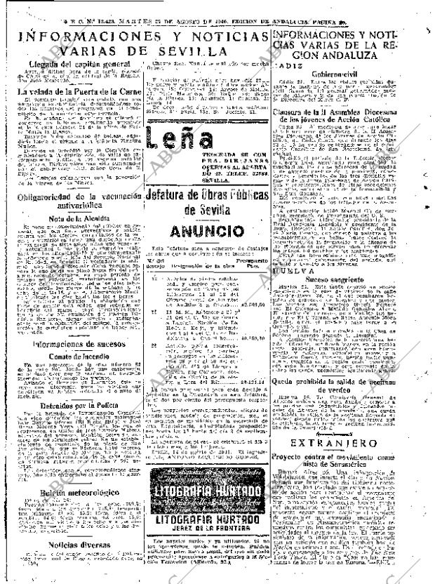 ABC SEVILLA 27-08-1946 página 18