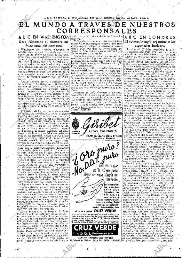 ABC MADRID 29-08-1946 página 9