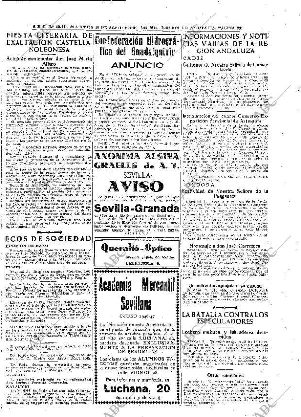 ABC SEVILLA 10-09-1946 página 22