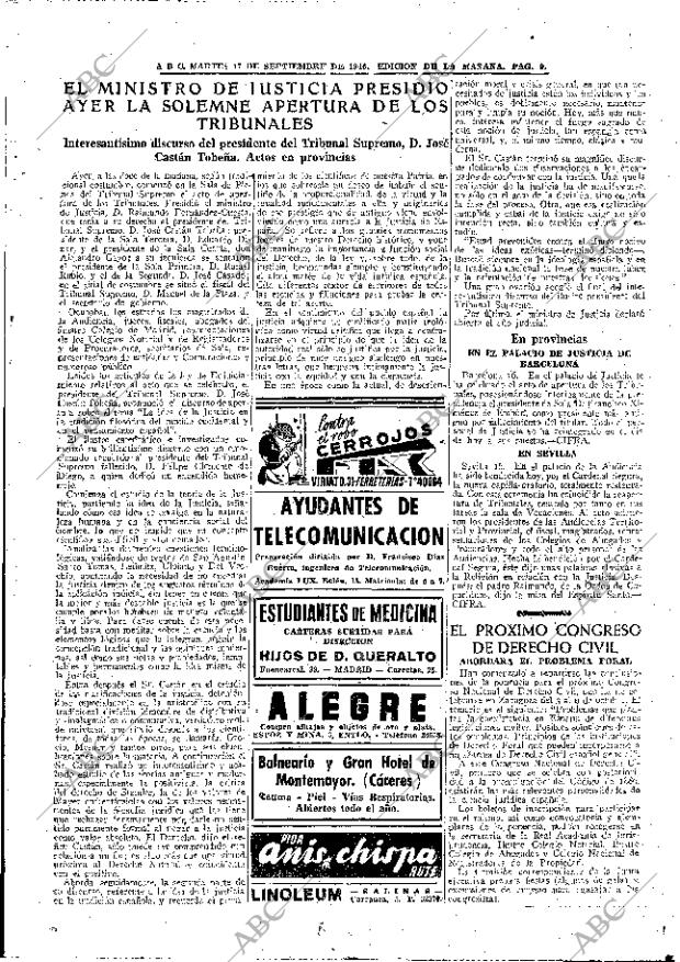 ABC MADRID 17-09-1946 página 9