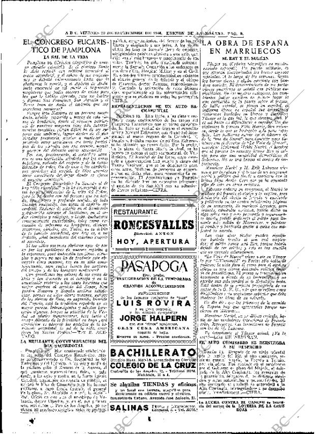 ABC MADRID 20-09-1946 página 9