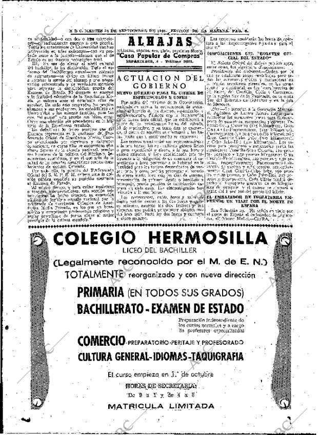 ABC MADRID 24-09-1946 página 8