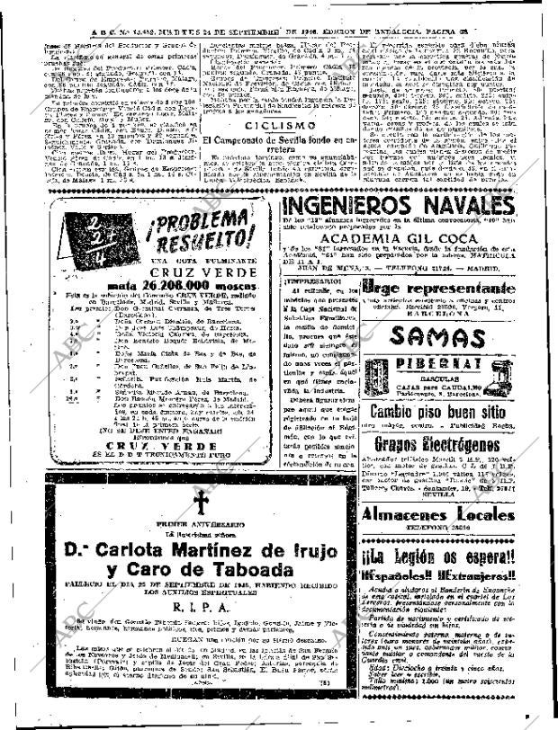 ABC SEVILLA 24-09-1946 página 28