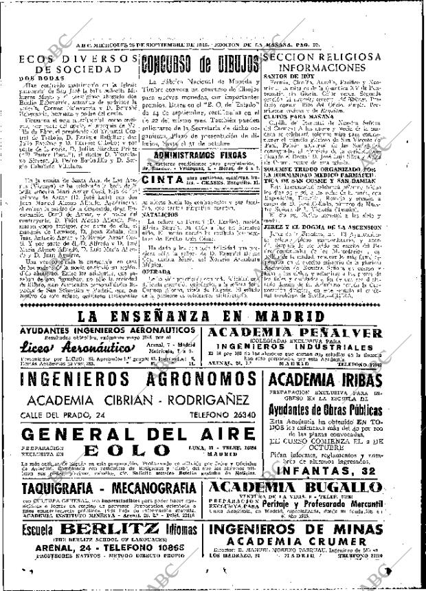 ABC MADRID 25-09-1946 página 10