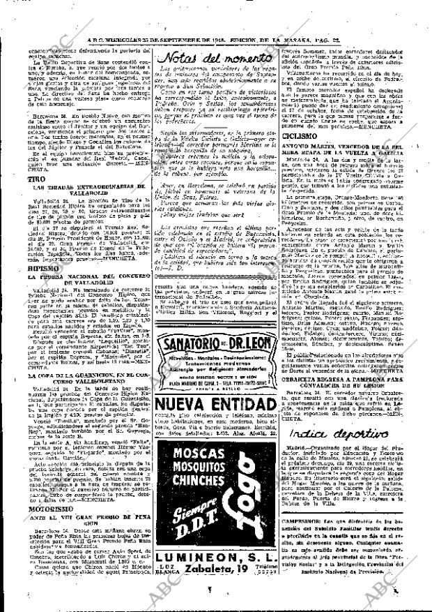 ABC MADRID 25-09-1946 página 22