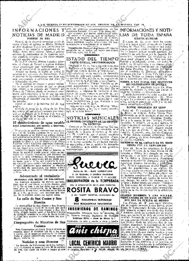 ABC MADRID 27-09-1946 página 16