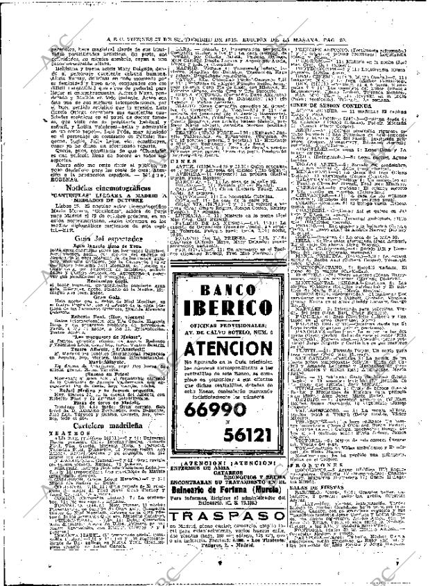 ABC MADRID 27-09-1946 página 20