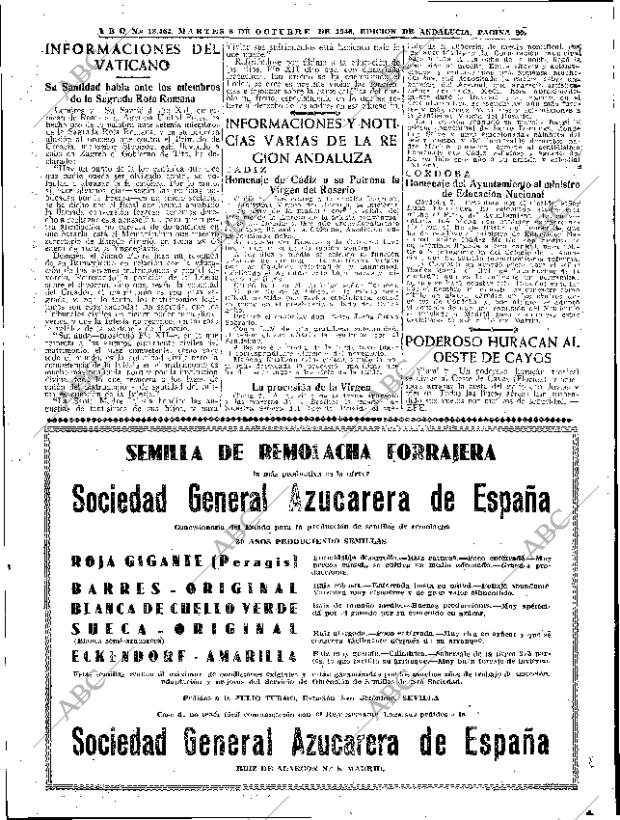 ABC SEVILLA 08-10-1946 página 20