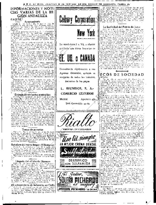 ABC SEVILLA 10-10-1946 página 14