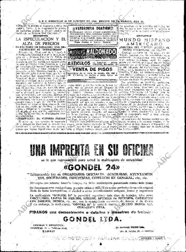 ABC MADRID 16-10-1946 página 16