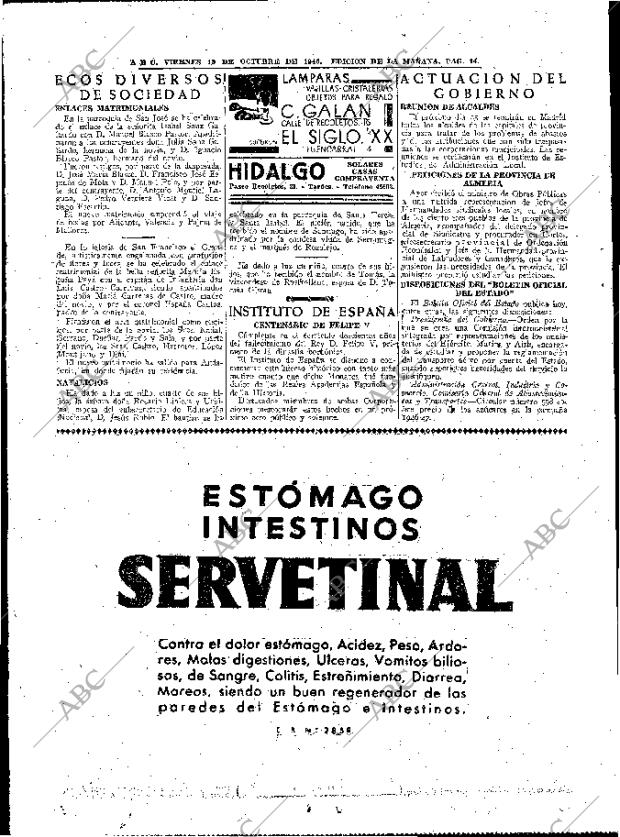 ABC MADRID 18-10-1946 página 14