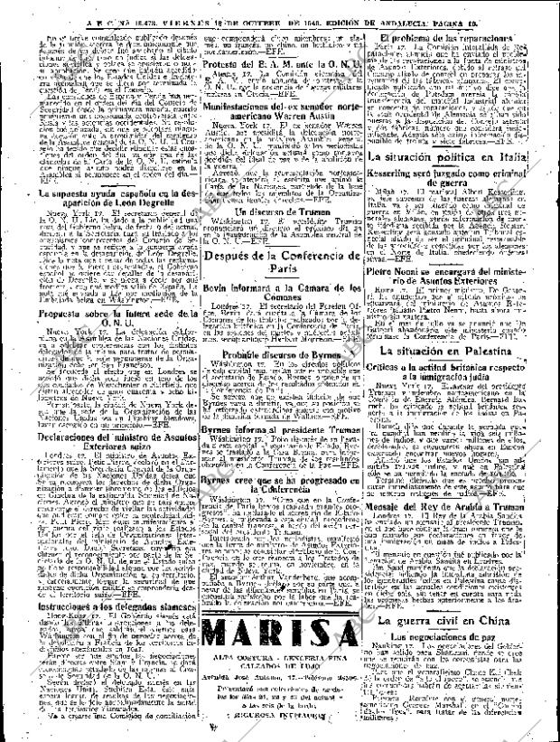 ABC SEVILLA 18-10-1946 página 10