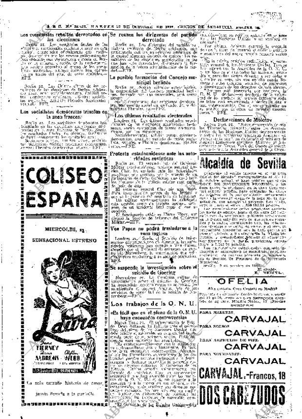 ABC SEVILLA 22-10-1946 página 16