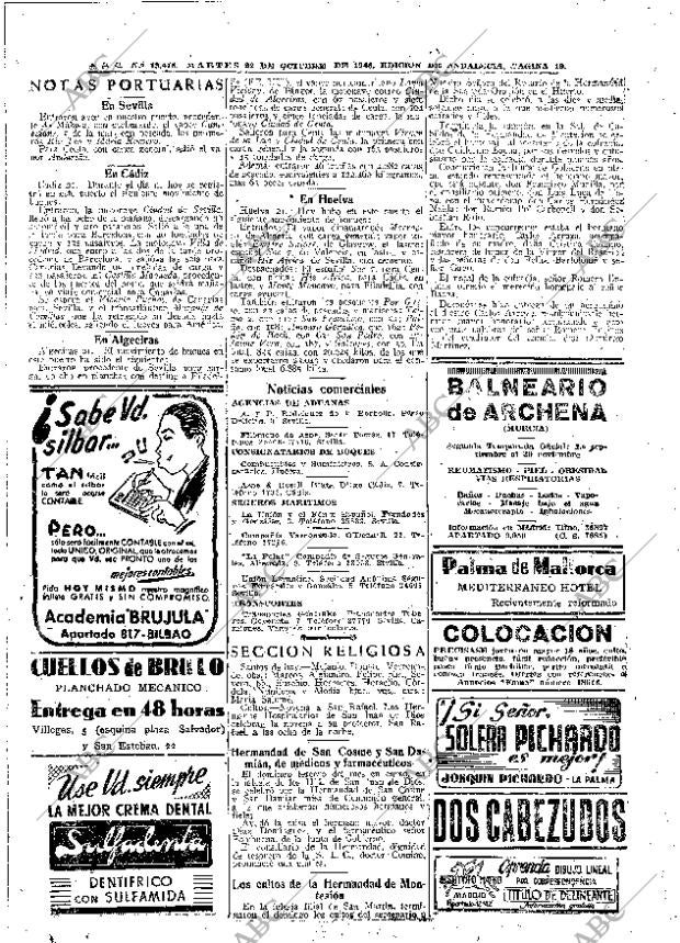 ABC SEVILLA 22-10-1946 página 18