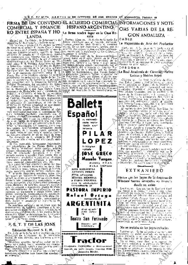 ABC SEVILLA 22-10-1946 página 19