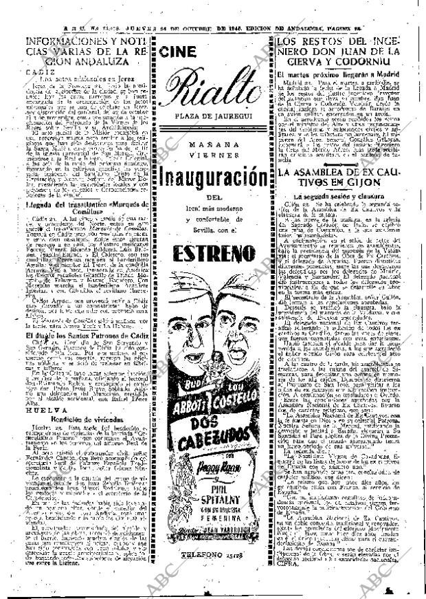 ABC SEVILLA 24-10-1946 página 15