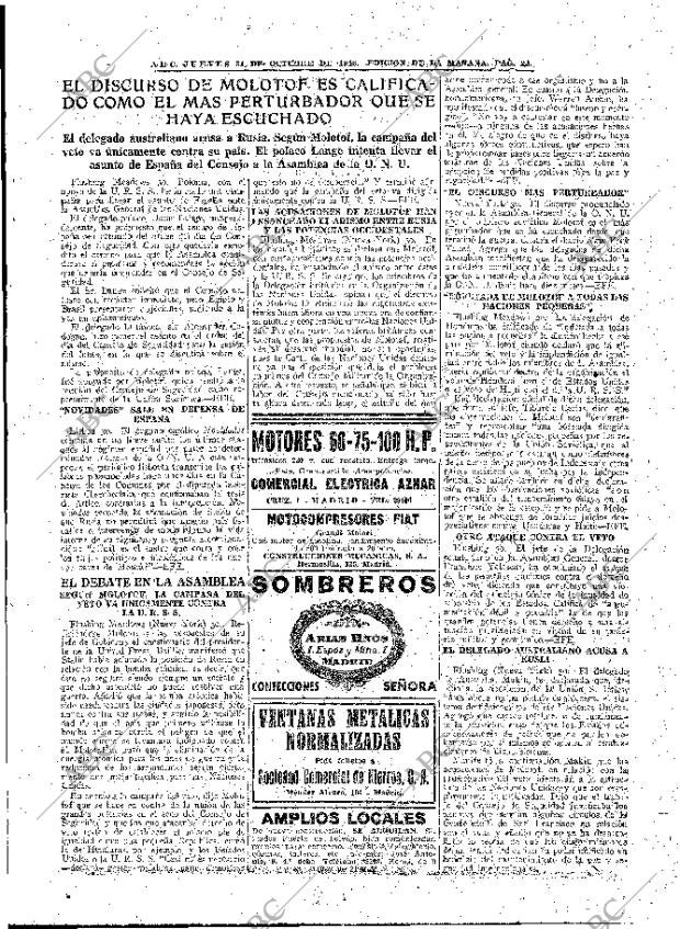 ABC MADRID 31-10-1946 página 23