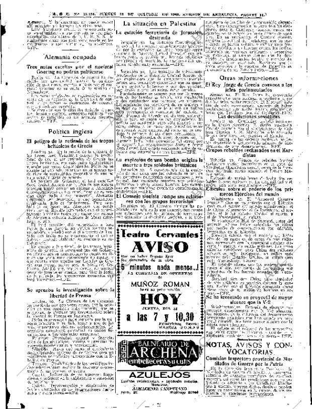 ABC SEVILLA 31-10-1946 página 11
