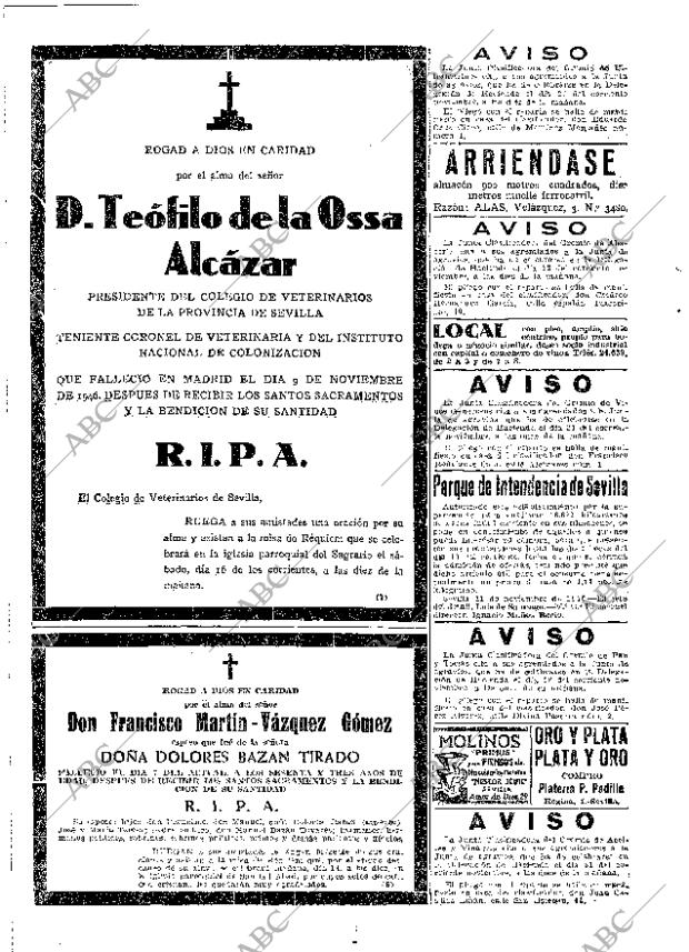 ABC SEVILLA 13-11-1946 página 16