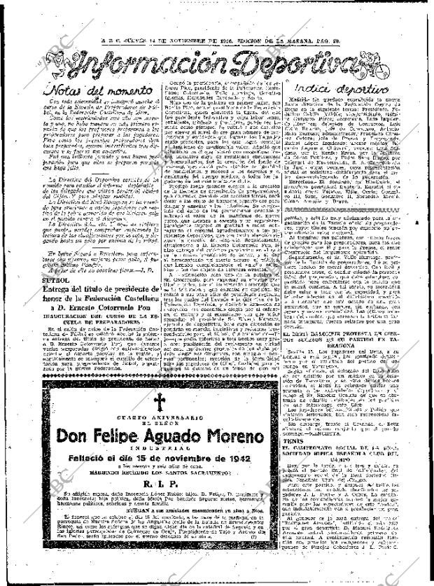 ABC MADRID 14-11-1946 página 20