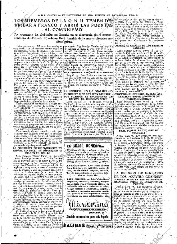 ABC MADRID 14-11-1946 página 9
